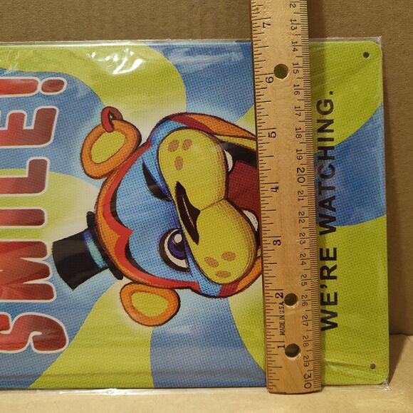 Five Nights At Freddy's Freddy Fazbear Metal Tin Sign Wall Hanging Collectible - Picture 3 of 3